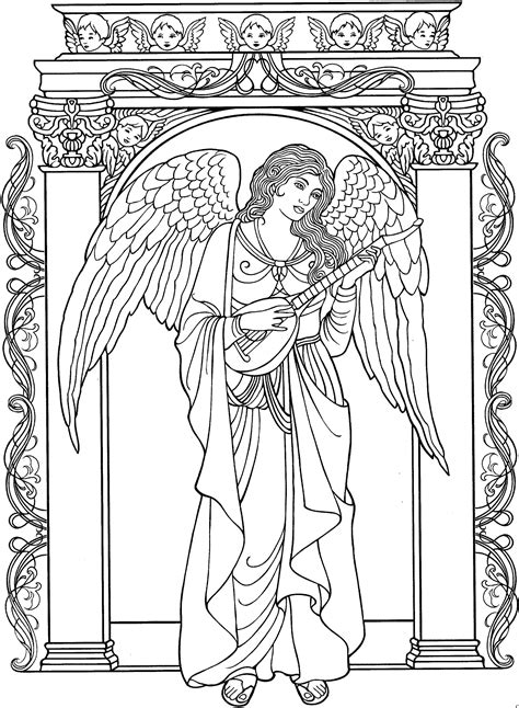 free printable angel coloring pages